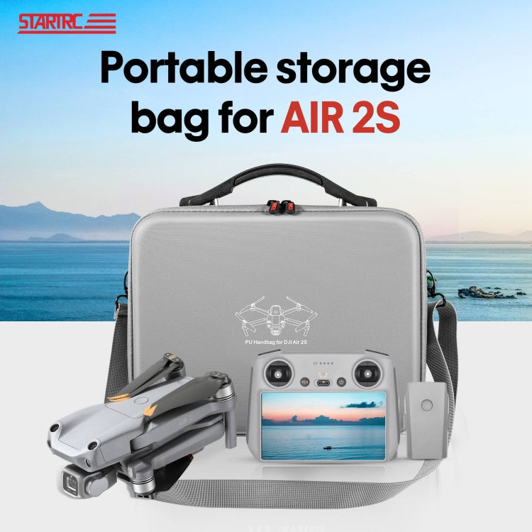 STARTRC Waterproof Shoulder Storage Bag for DJI Air 2S (Grey)