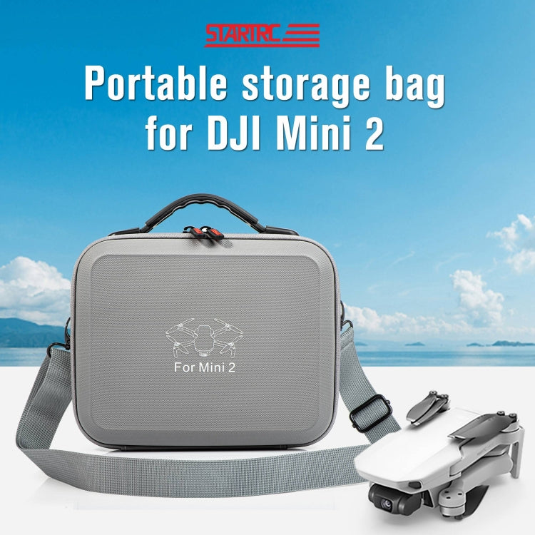 STARTRC Waterproof Shoulder Storage Bag Handbag for DJI Mini 2 / Mini 2 SE (Grey)