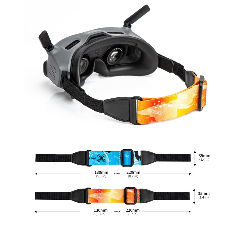 STARTRC Headband Elastic Straps for DJI Avata Goggles 2 (Orange)