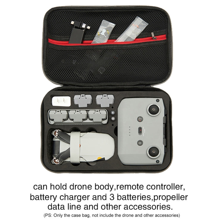 Shockproof Carrying Case for DJI Mini 2 SE Grey (Black, 21.5 x 29.5 x 10cm)