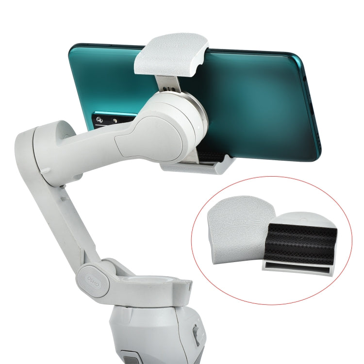Enhance your DJI OM4 experience with the STARTRC Handheld Gimbal Quick Release Magnetic Buckle Clamp Expansion Bracket (Grey)