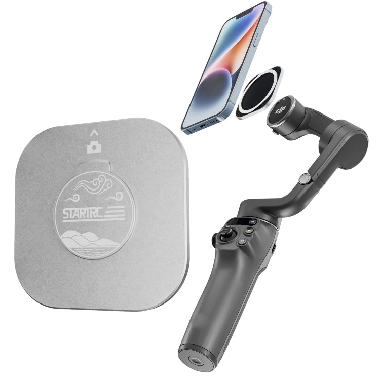 STARTRC Magsafe Adapter Phone Holder for DJI OM6/5/4/4 SE (Silver)