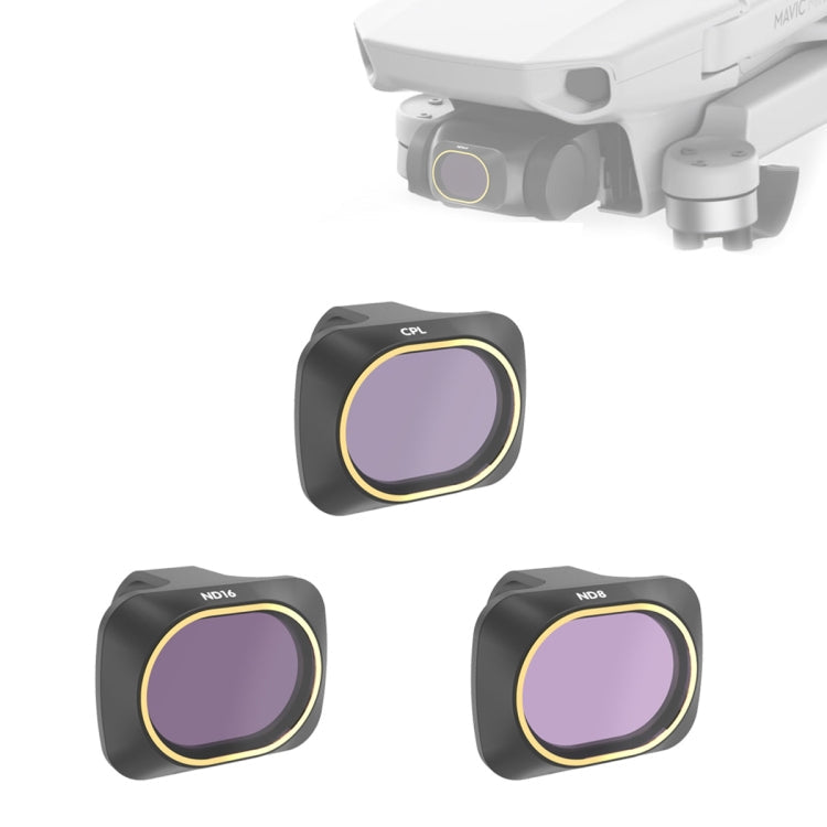JSR Drone 3 in 1 Lens Filter for DJI MAVIC mini - CPL+ND8+ND16