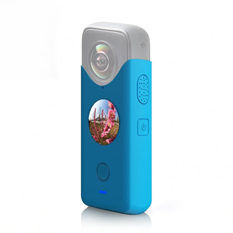 Durable Silicone Protective Case for Insta360 ONE X2 - Blue