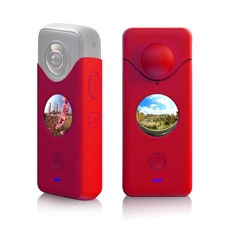 STARTRC Red Silicone Protective Case for Insta360 ONE X2 - Full Body Dust-proof Cover