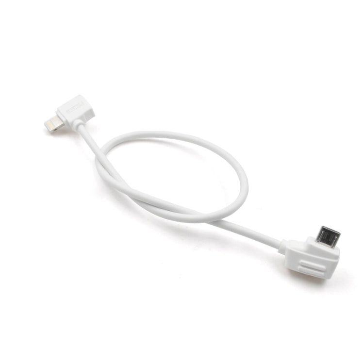 STARTRC 30cm 8 Pin to Micro USB Data Cable for DJI Mavic Mini / Air, Shark Remote Controller - White