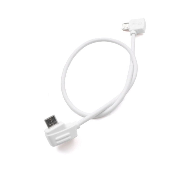 30cm Micro USB to Micro USB Converting Connector Data Cable for DJI Mavic Mini / Air, Shark Remote Controller (White)