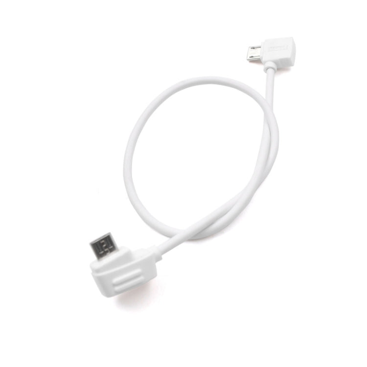 30cm Micro USB to Micro USB Converting Connector Data Cable for DJI Mavic Mini / Air, Shark Remote Controller (White)