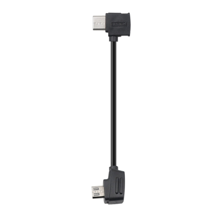 10cm USB-C to Micro USB Data Cable for DJI Mavic Mini / Air, Shark Remote Controller (Black)