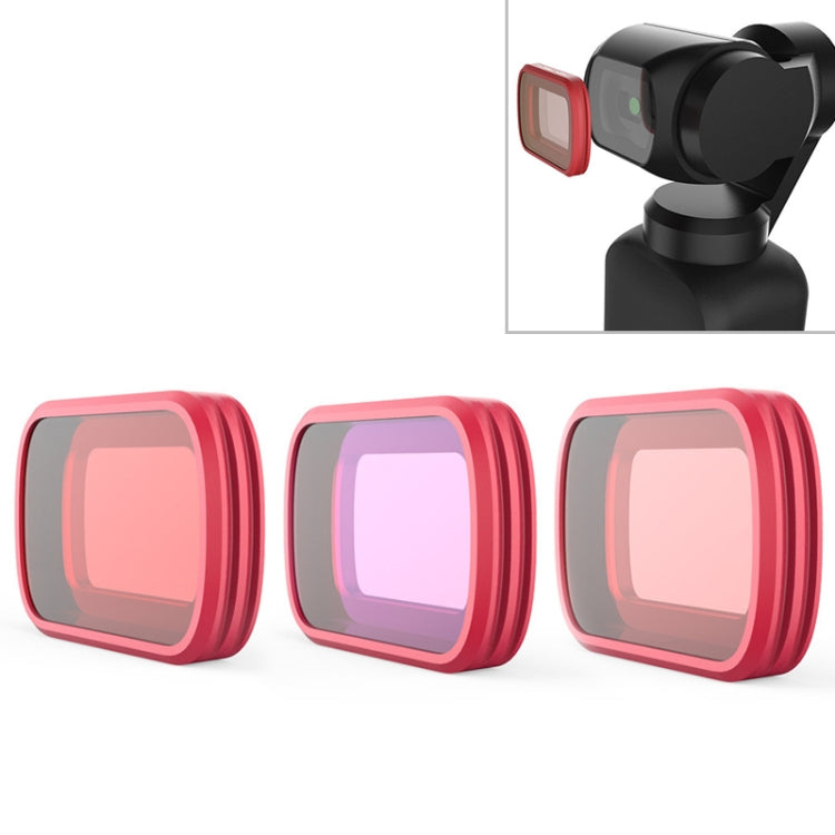 PGYTECH P-18C-017 Diving Lens Filter Set for DJI Osmo Pocket - 3 Pieces