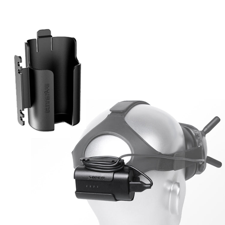 Sunnylife Battery Clip Holder for DJI FPV Goggles V2 - Black