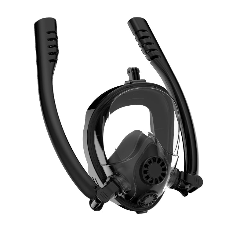 Water Sports Diving Mask for Action Cameras, Size: S/M (Black)