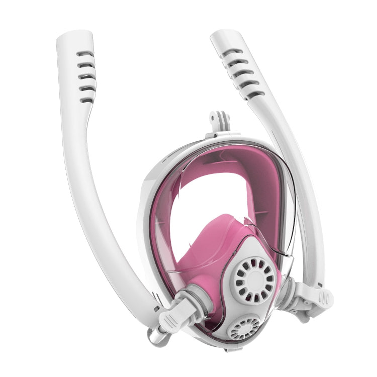 Silicone Diving Mask for GoPro and Action Cameras - L/XL White Pink