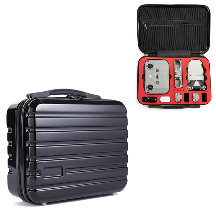 Portable Waterproof Drone Handbag Storage Bag for DJI Mavic Mini 2, Black and Red Liner