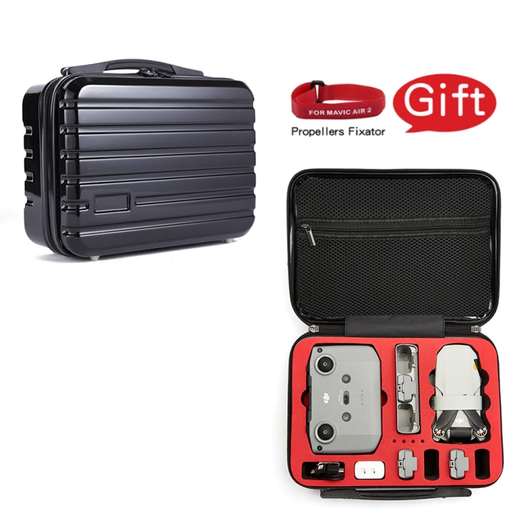Portable Waterproof Drone Handbag Storage Bag for DJI Mavic Mini 2, Black and Red Liner
