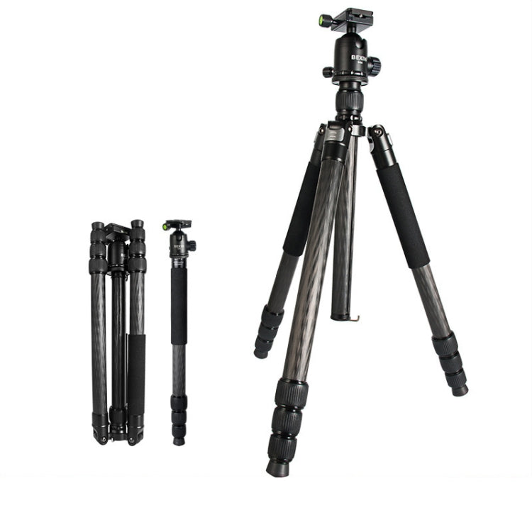 BEXIN Carbon Fiber Tripod with G44 Ball Head for Professional Video and DSLR Photography