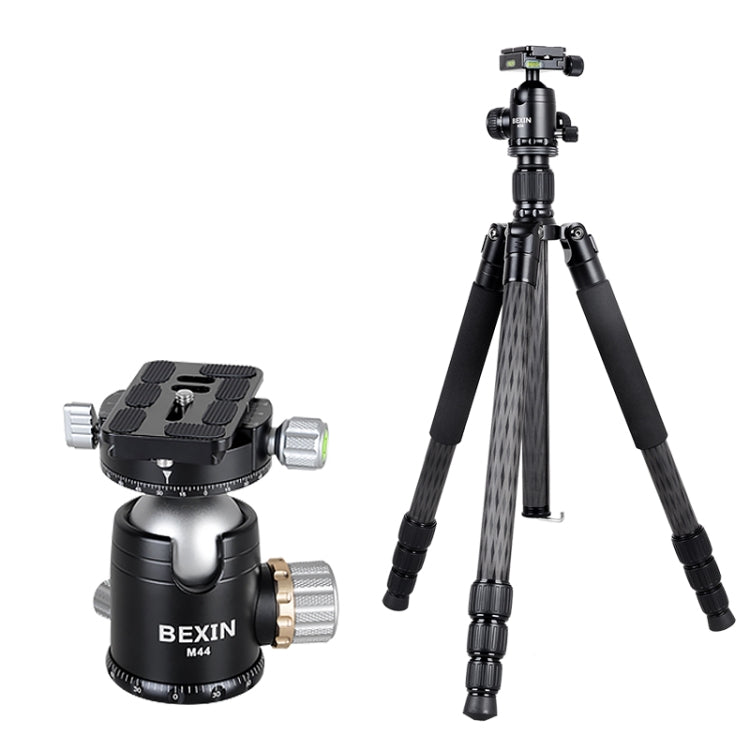 BEXIN W324C M44 Carbon Fiber Tripod with Stable Shooting Capability for Video and DSLR Cameras