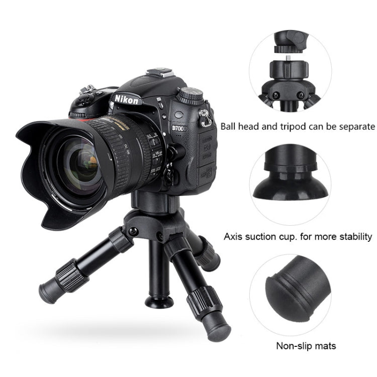 BEXIN MS16 Compact Aluminum Alloy Camera Tripod for Phone and DSLR