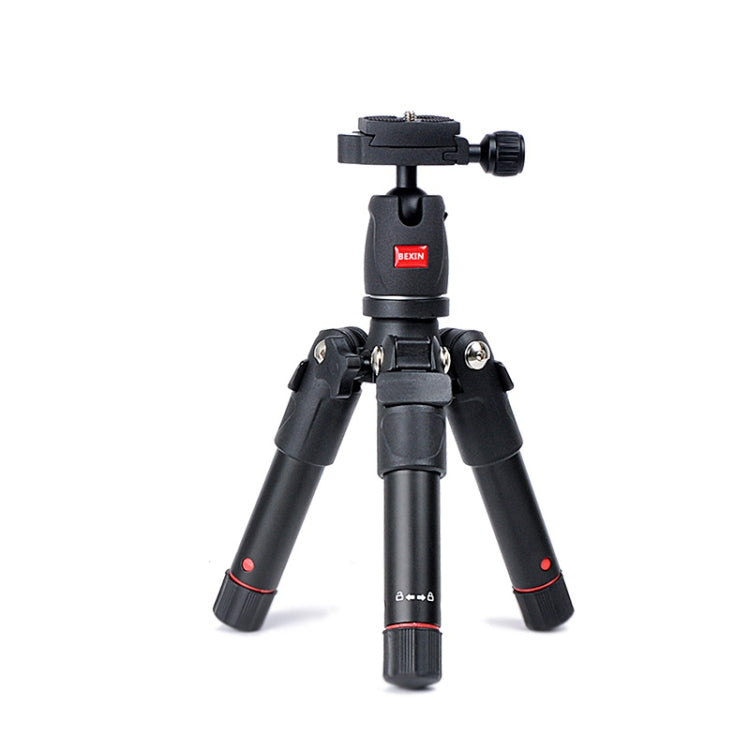 Portable Aluminum Mini Travel Tripod for DSLR Camera and Smart Mobile Phone by BEXIN MS03