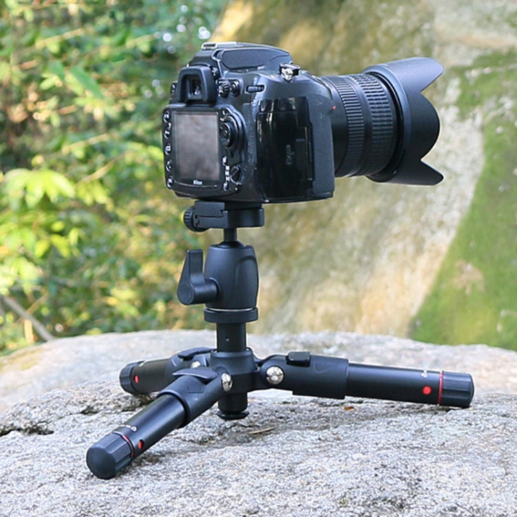 Portable Aluminum Mini Travel Tripod for DSLR Camera and Smart Mobile Phone by BEXIN MS03