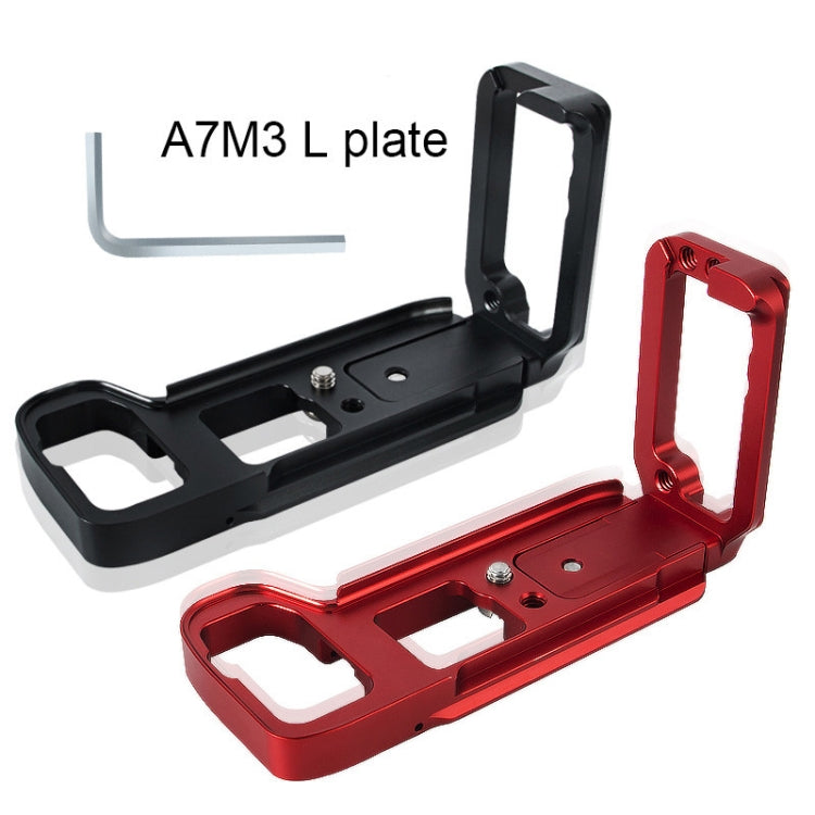 BEXIN A73 L-plate Camera Vertical Clapper for A7M3 A7III A7RIII Camera (Red)