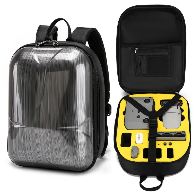 Waterproof Backpack for DJI Mavic Mini 2 with Turtle Shell Design (Yellow Liner)