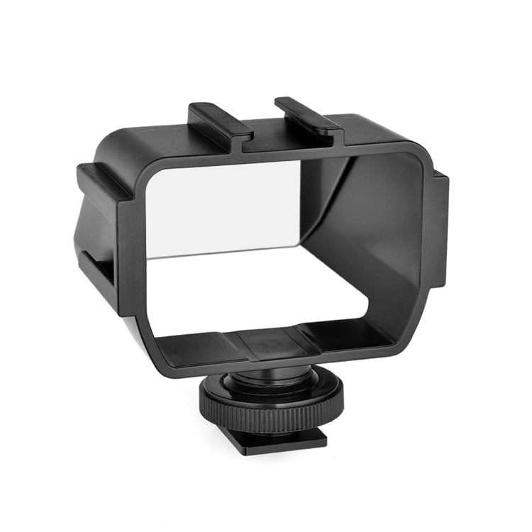 YELANGU A74 Universal Vlog Camera Flip Screen with Expandable Cold Shoe Slots