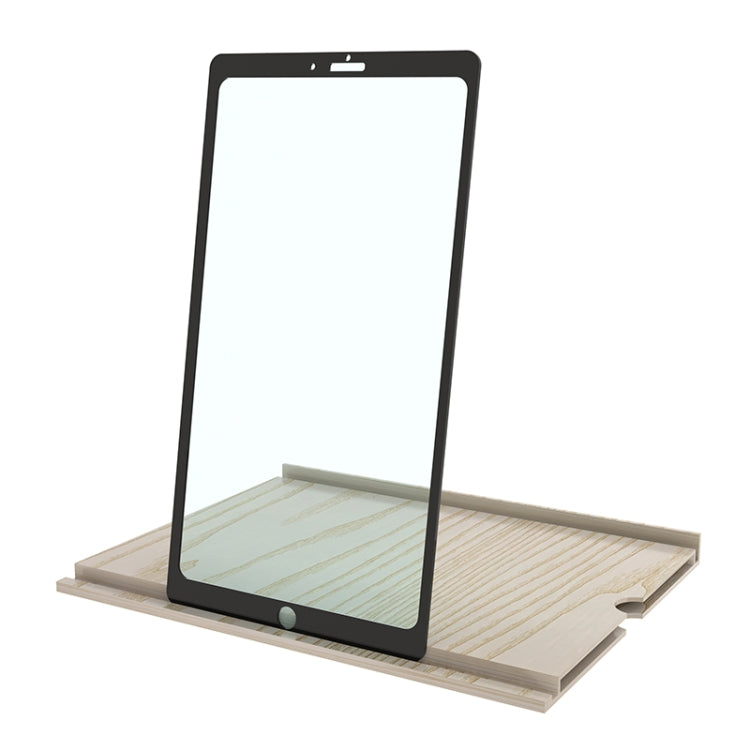 12 Inch White Wood Grain HD Mobile Phone Screen Amplifier with Stand