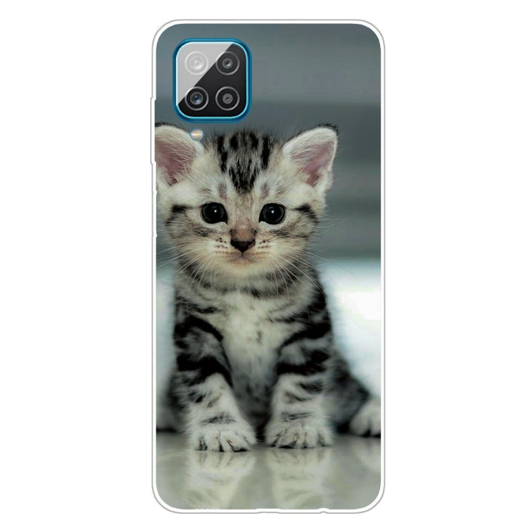Sitting Cat Design Shockproof Protective Case for Samsung Galaxy A12