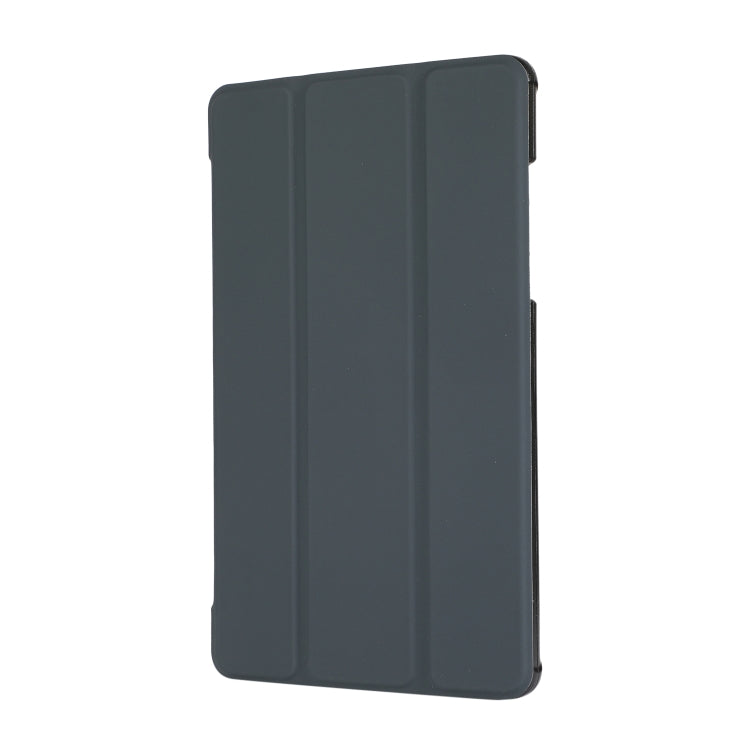 3-Folding Black Skin Texture Case with Holder for Samsung Galaxy Tab A 8.0 (2019) T290 / T295