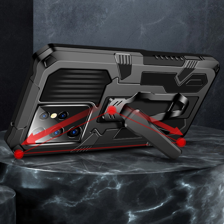 Armor Warrior Shockproof Case for Samsung Galaxy S21 Ultra 5G (Black)