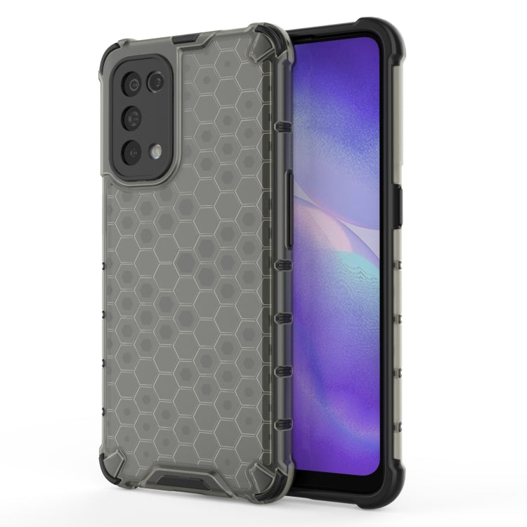 Shockproof Black Honeycomb Case for Oppo Reno5 5G