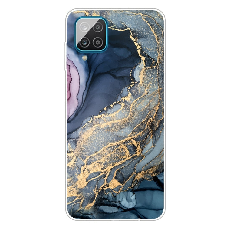 Marble Shockproof TPU Protective Case for Samsung Galaxy A12 - Abstract Gold