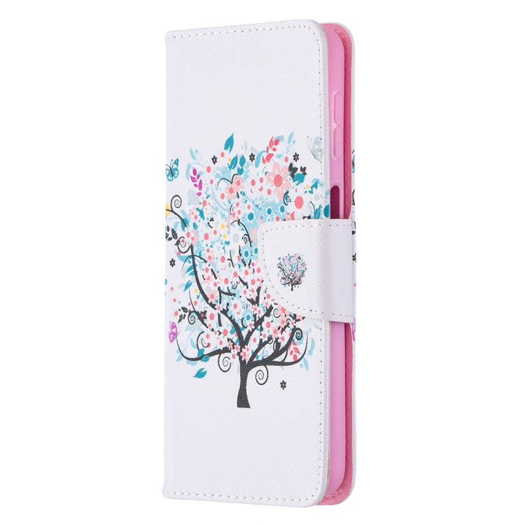 Colorful Tree Patterned Leather Wallet Case for Samsung Galaxy A32 5G