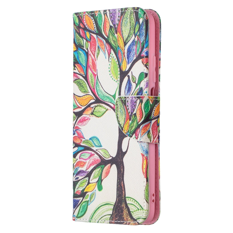Colorful Tree Life Flip Leather Case with Holder, Card Slots, and Wallet for Xiaomi Poco M3