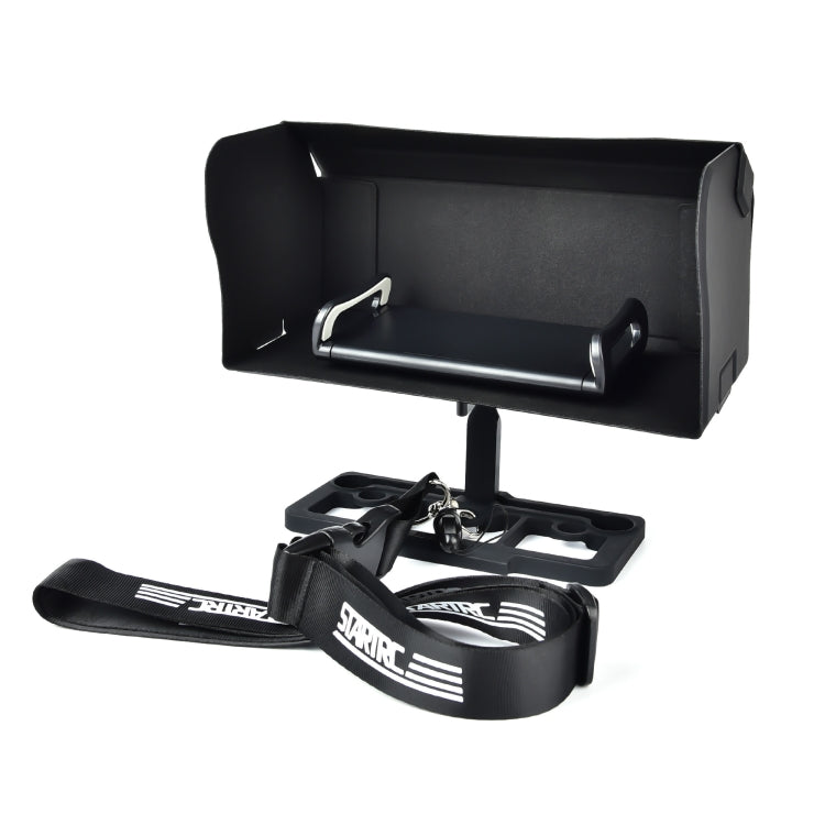 Foldable Controller Sunshade and Smartphone Bracket Set for DJI Drones (Black)
