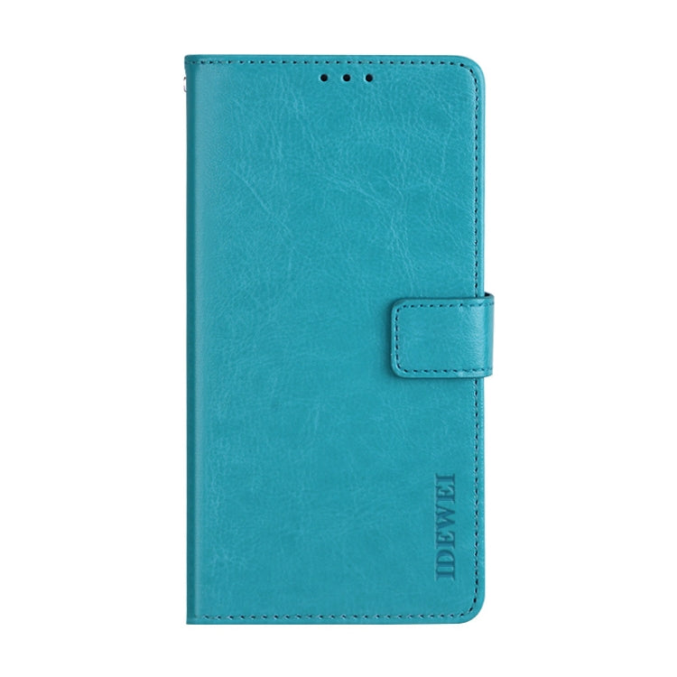 Aesthetic Sky Blue Leather Case with Holder & Card Slots for Xiaomi Redmi Note 9T 5G