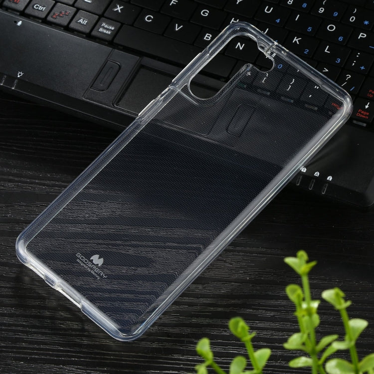 GOOSPERY JELLY Full Coverage Soft Case for Samsung Galaxy S21+ 5G (Transparent)