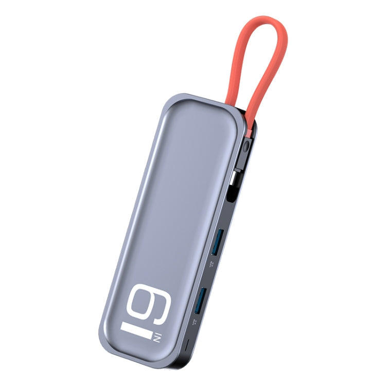 ROCK TR06 6 In 1 Type-C / USB-C to RJ45 Multi-function Docking Station with Versatile Connectivity