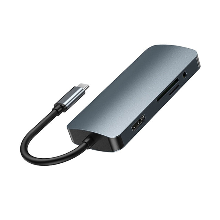 Remax RU-U91 Retor Series 9 In 1 Multi-function Type-C / USB-C HUB Docking Station in Dark Grey