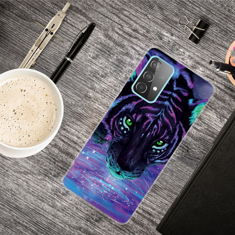 Purple Tiger Shockproof TPU Protective Case for Samsung Galaxy A32 4G