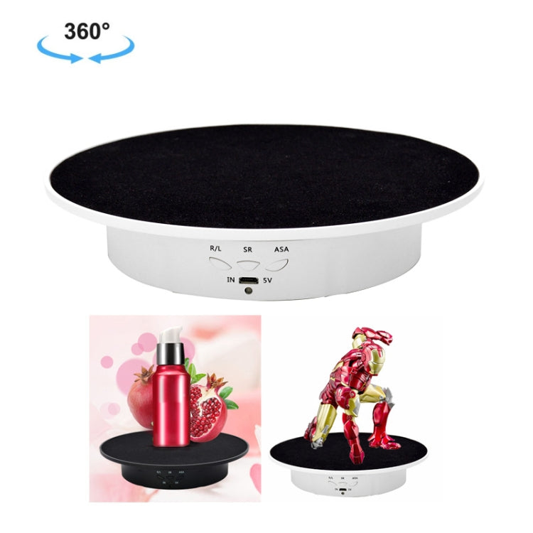 USB Electric Rotating Turntable Display Stand for Photography and Video Shooting