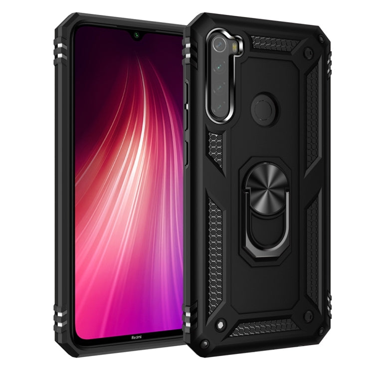 Shockproof Protective Case with 360 Degree Holder for Xiaomi Redmi Note 8 (Black)