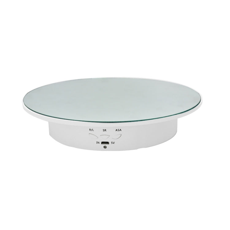 20cm USB Electric Rotating Turntable Display Stand with Remote Control for Photography and Product Display