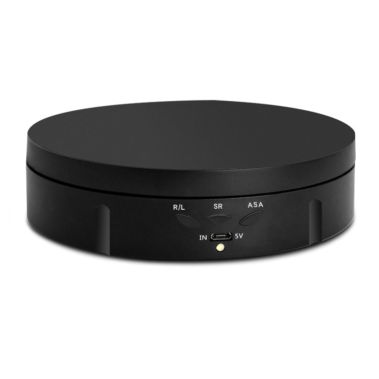 USB Electric Rotating Turntable Display Stand for Photography and Video Shooting (Black, 14.6cm)