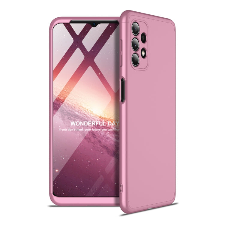 Innovative GKK Three Stage Splicing Full Coverage PC Case for Samsung Galaxy A32 4G (Rose Gold)