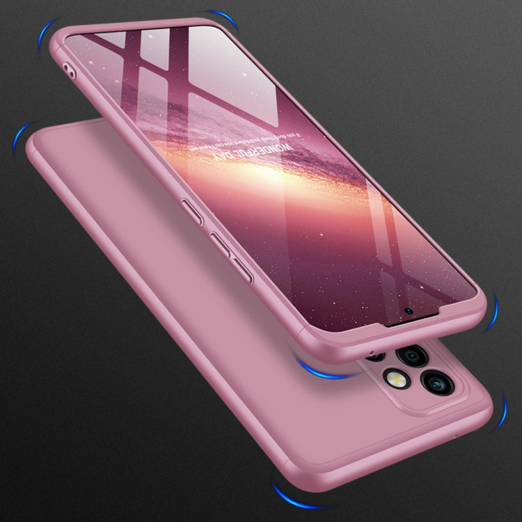 GKK Three Stage Splicing Full Coverage PC Case for Samsung Galaxy A72 5G / 4G - Rose Gold