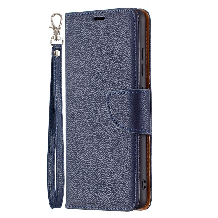 Litchi Texture Pure Color Leather Case for Samsung Galaxy A32 4G - Dark Blue