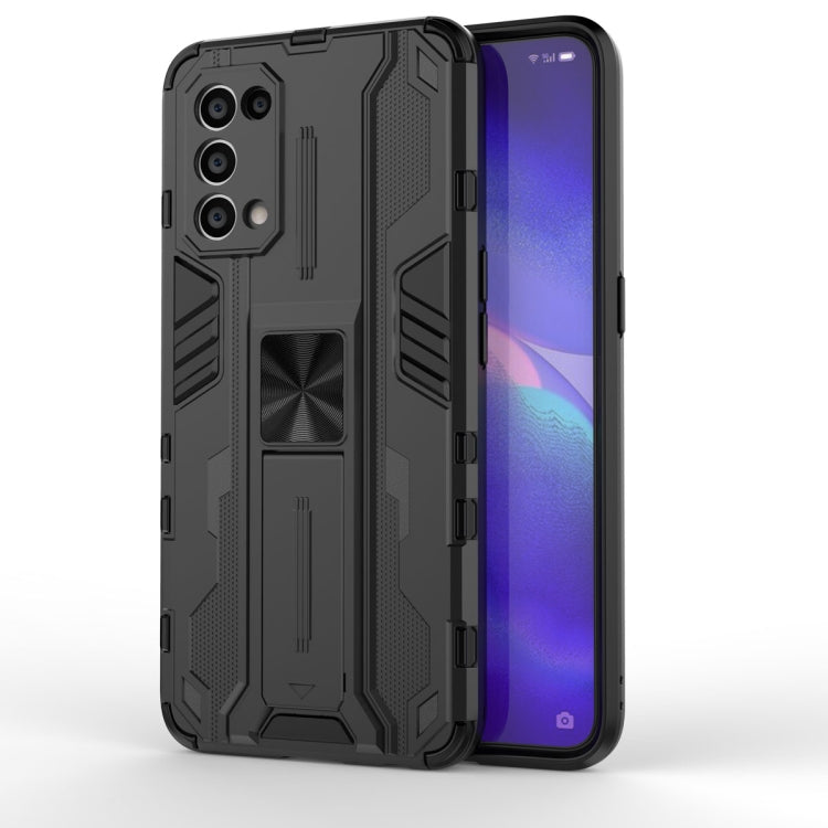 OPPO Reno5 5G / 4G Black Shock-proof Protective Case with Holder