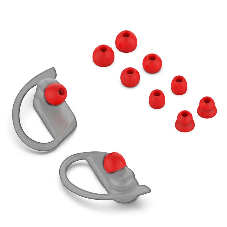 Wireless Silicone Ear Cap Earplugs for Huawei FreeBuds 4i / FreeLace Pro / Active Noise Canceling Earphones 3 (4 Pairs, Red)